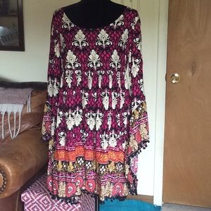 Velzera flowy boho mini dress